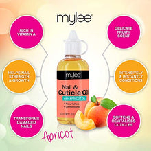 Carica l'immagine nel visualizzatore di Gallery, Mylee - Olio per unghie e cuticole all'albicocca 50ml - idratante per... - Ilgrandebazar
