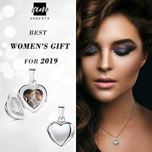Carica l'immagine nel visualizzatore di Gallery, Amberta Medaglione in Argento Sterling 925 - A Forma Di Cuore - Ilgrandebazar