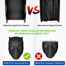 Carica l'immagine nel visualizzatore di Gallery, SUNLU Filamento della stampante PLA plus Filament 1.75mm, 3D Printer black - Ilgrandebazar