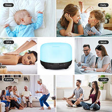 Carica l'immagine nel visualizzatore di Gallery, Tenswall 500ml Diffusore di Aromi con Telecomando,Ultrasuoni Umidificatore...