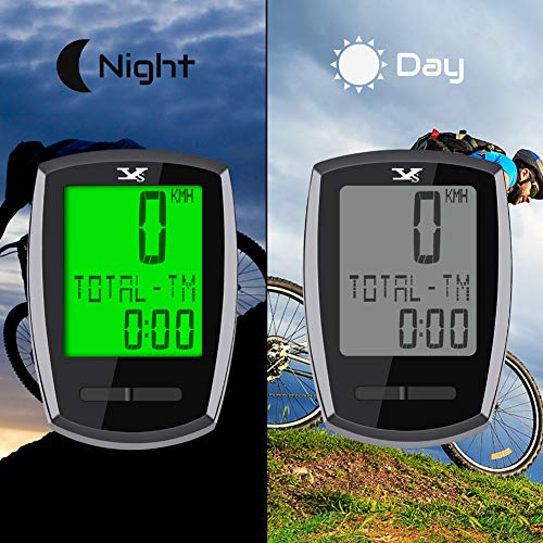 Computer Da Bici Senza Fili - 20 Funzioni, Impermeabile IP54, Display LCD Retroilluminato Per Velocità, Distanza E Calorie - Foto 6