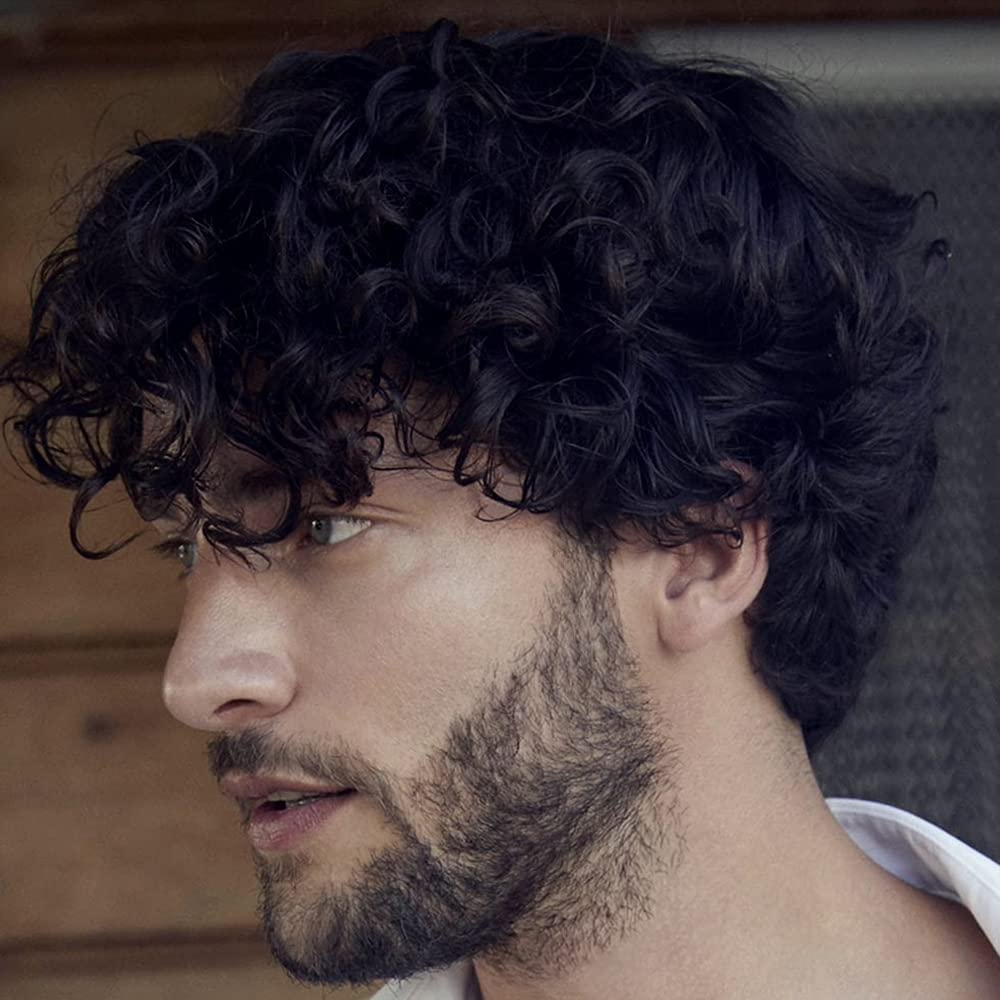 Parrucca Uomo Hippie Anni '70/'80 - Per Costumi Halloween E Cosplay | Riccia E Divertente - Foto 4