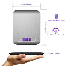 Carica l'immagine nel visualizzatore di Gallery, GPISEN Bilancia da Cucina Smart Digitale con Funzione Tare,5kg/11 lbs Argento - Ilgrandebazar