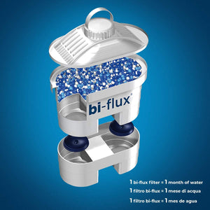 Laica F12M Bi-Flux Cartucce filtranti per il Trattamento dell'Acqua, Confezione da 12 Cartucce