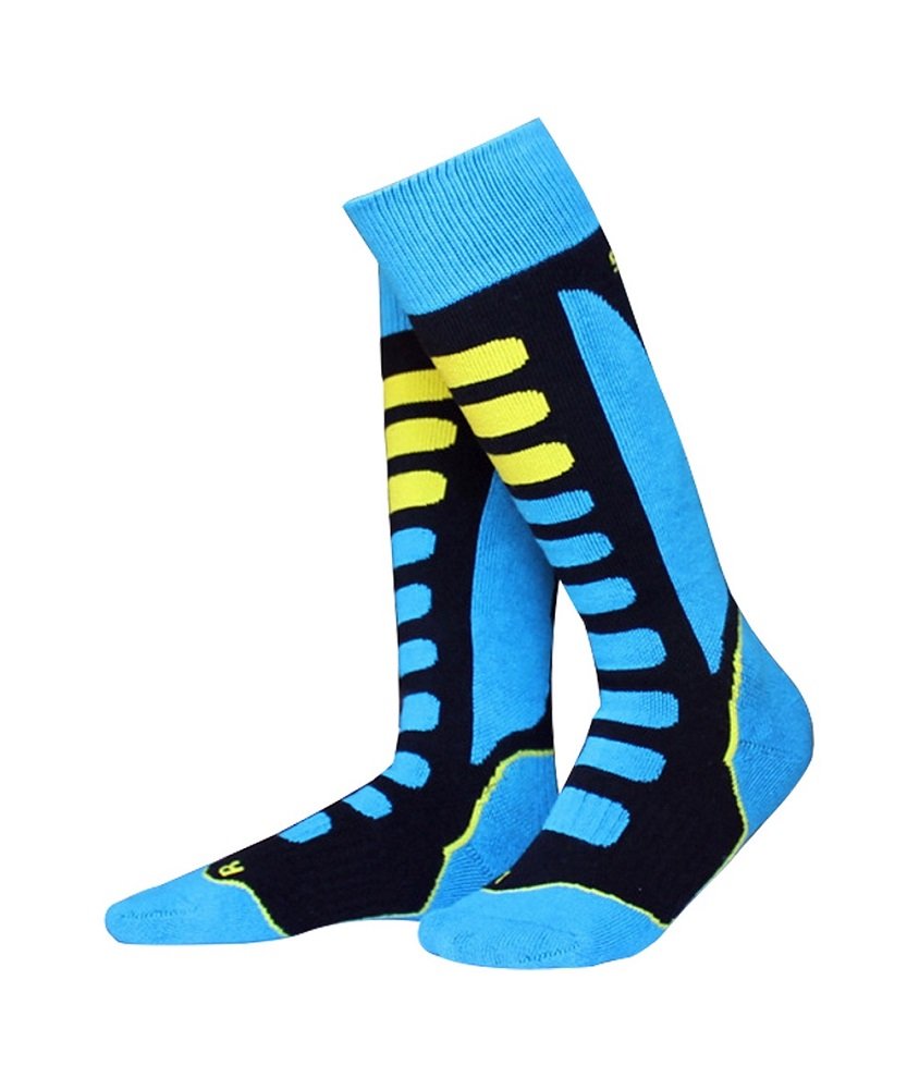 2 Paia Calze Termiche Da Sci Bambino | EU 31-34 | Rosa/Blu | Anti-umidità E Anti-odore - Foto 6