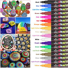 Carica l'immagine nel visualizzatore di Gallery, RATEL Pennarelli a Vernice acrilica, 18 Colori Premio Impermeabile 18 Pezzi