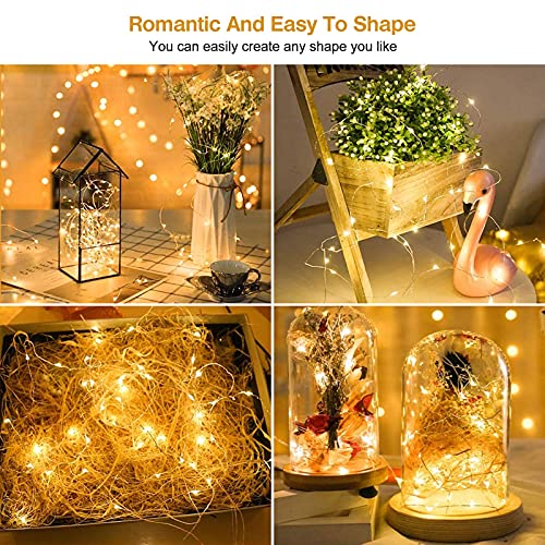 Luci LED A Batteria Ricaricabile Diealles Shine - 10 Stringhe Da 2m Con 20 LED, Impermeabili, Per Interno Ed Esterno, Ricarica USB-C
