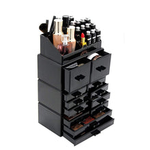 Carica l'immagine nel visualizzatore di Gallery, DISPLAY4TOP 12 cassetti acrilico organizer per cosmetici 12 cassettiere Nero - Ilgrandebazar