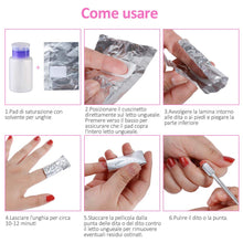 Carica l'immagine nel visualizzatore di Gallery, Lictin 200PCS Remover Foil Wraps del Rimuovere smalto gel per Unghie, Fogli... - Ilgrandebazar