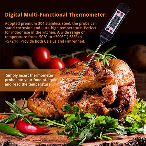 Nuonove Termometro Cucina, Termometri Carne, Digitale per –