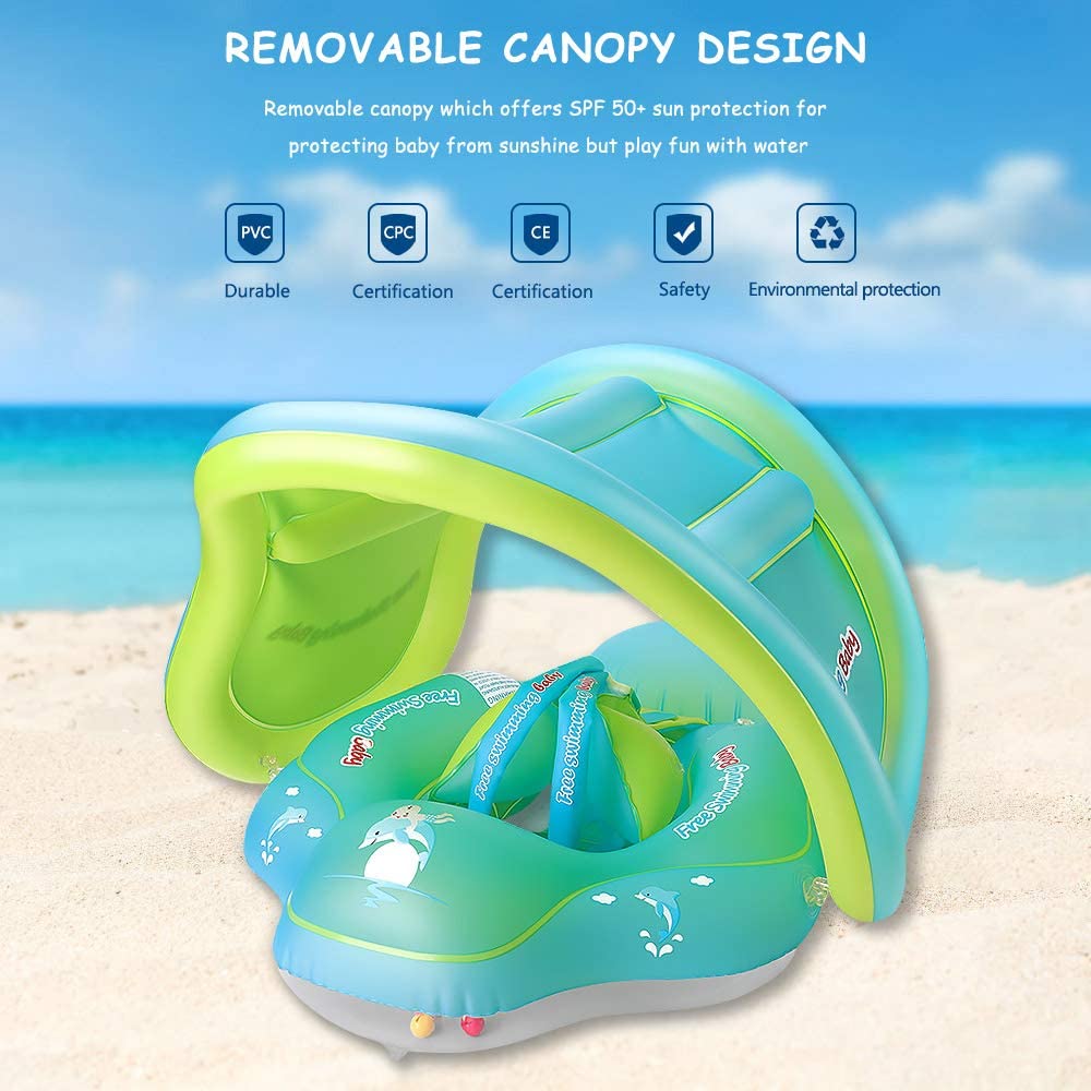 Salvagente Neonato, Anello di Nuoto per Bambino Salvagente con