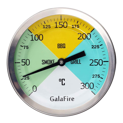 GALAFIRE 80 mm Grande Faccia 300°C Termometro per Barbecue, Indicatore 80 - Ilgrandebazar