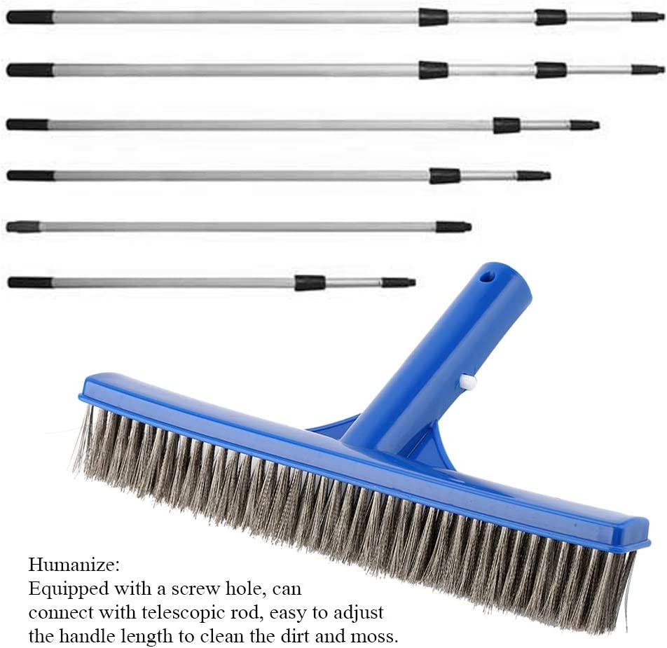 Spazzola Per Pareti E Piastrelle Della Piscina, Spazzola In Alluminio Lucidato E Vinile Da 18 Progettata Per La Pulizia Di Pareti Piastrelle E Pavimenti Setole In Nylon Con Clip Ez 88473373 Spazzola Per Pareti E Piastrelle Della Piscina, Spazzola In Alluminio Lucidato E Vinile Da 18 Progettata Per La Pulizia Di Pareti Piastrelle E Pavimenti Setole In Nylon Con Clip Ez 88473373