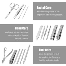 Carica l'immagine nel visualizzatore di Gallery, Miriqi 16 Pcs Pedicure Manicure Set Tagliaunghie Set,Professionale nero - Ilgrandebazar