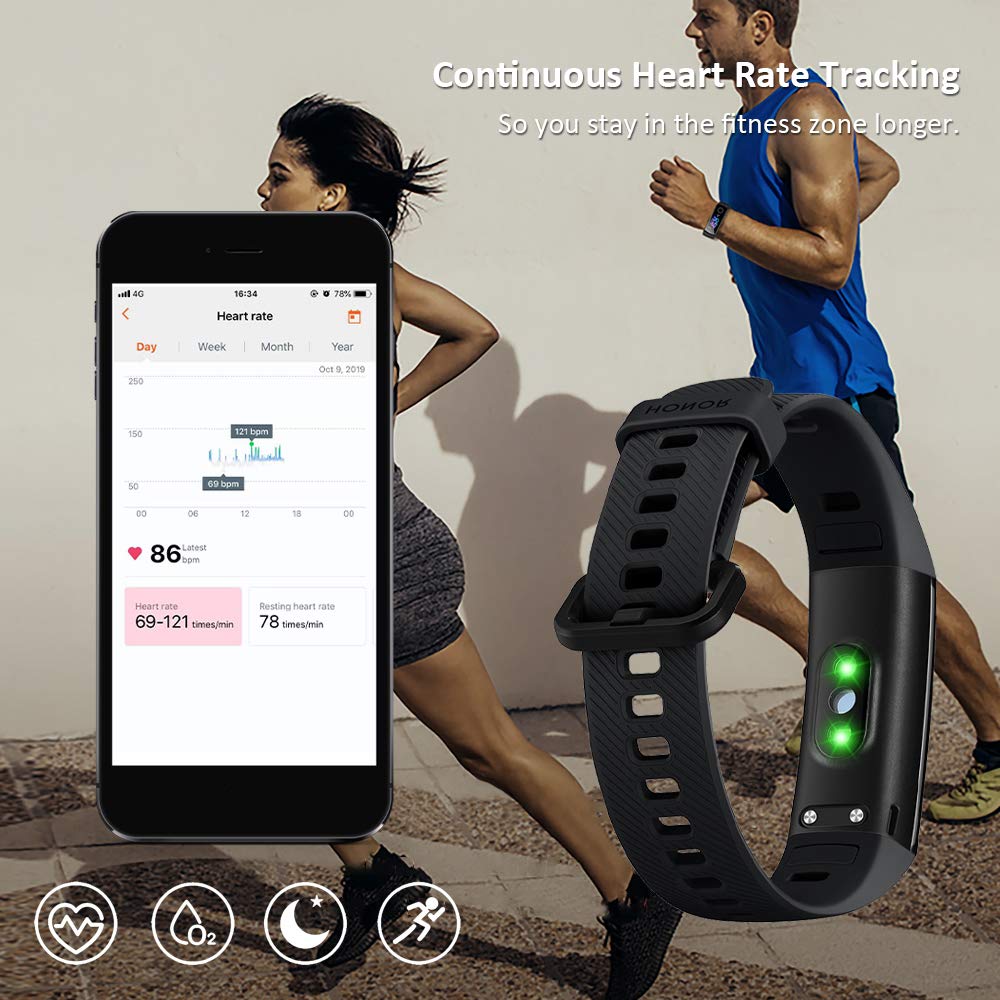 HONOR Band 5 Smartwatch Orologio Fitness Tracker Uomo 5, Nero –