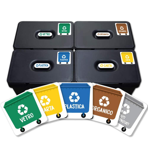 Haberdashery Online 5 Etichette adesive per Raccolta rifiuti. Colore 1 - Ilgrandebazar
