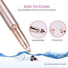 Carica l'immagine nel visualizzatore di Gallery, Epilatore Sopracciglia Donna, Flawless Indolore Brows Trimmer, LED x1., Oro - Ilgrandebazar