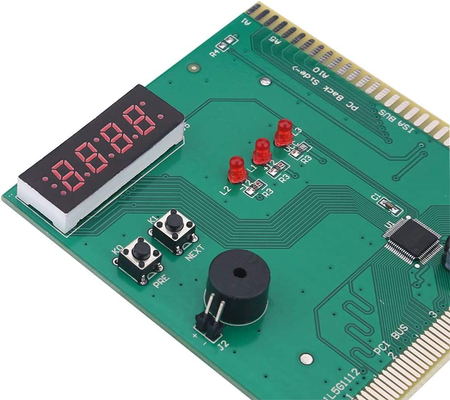 Scheda Diagnostica per Pc, Adotta L'interfaccia Standard PCI e ISA, Display a 4 Cifre, Display a Doppio Codice Postale, Scheda Diagnostica Desktop per Tutti I Computer con Interfaccia PCI O ISA