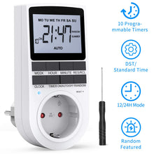 Carica l'immagine nel visualizzatore di Gallery, RATEL Presa Temporizzata, Programmabile Digitale, 1 Pezzo, 1 Pezzo - Ilgrandebazar