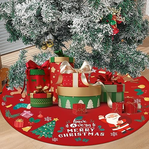 Gonna Per Albero Di Natale Rossa – Diametro 91 Cm (36 Pollici), Per Un Sottoalbero Elegante E Copri Piedistallo