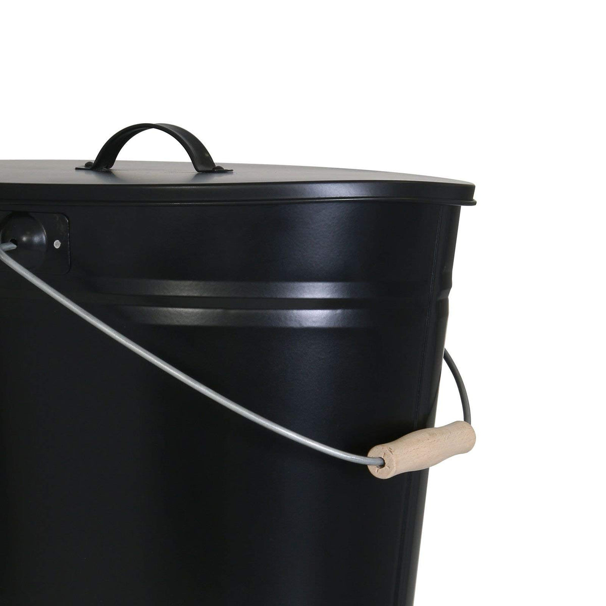 Secchio Per Cenere Kamino-Flam 24 Litri - Metallico Con Coperchio