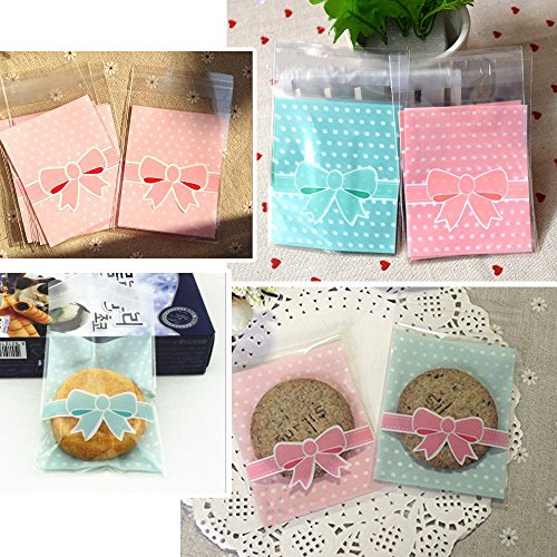 8*10cm 3cm) 200pz Sacchetti Plastica Piccoli Sacchettini Bustine