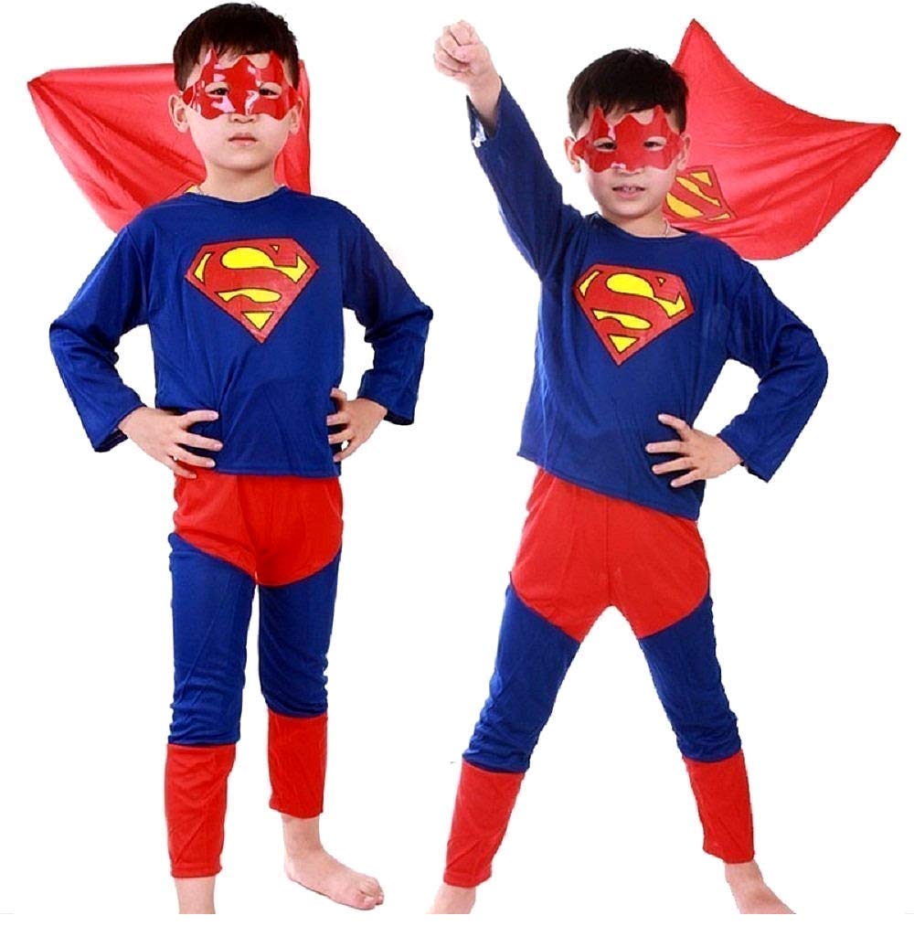 Costume Super eroe - Travestimento - Carnevale - Taglia S - 3-4