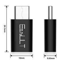 Carica l&#39;immagine nel visualizzatore di Gallery, EasyULT Adattatore USB C a Micro [4 Pack], C Adapter 4 pack, Nero - Ilgrandebazar