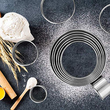Carica l'immagine nel visualizzatore di Gallery, Gwhole Set di 12 Coppapasta Rotondo Acciaio Inox Tagliapasta Aperta Tondo...