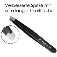 Carica l'immagine nel visualizzatore di Gallery, Pinzette Sopracciglia Professionali Acciaio - Mancia Migliorata 1 pezzo, Nero