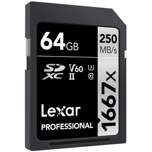 Lexar Professional 1667x SDXC - Schede UHS-II, 64GB - Ilgrandebazar