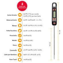 Carica l'immagine nel visualizzatore di Gallery, Habor Termometro Cucina, Digitale da Cucina con 5S Lettura Black - Ilgrandebazar