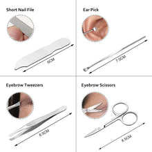 Carica l'immagine nel visualizzatore di Gallery, Miriqi 16 Pcs Pedicure Manicure Set Tagliaunghie Set,Professionale nero - Ilgrandebazar