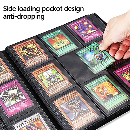 Card Guardian Album Per Carte Collezionabili – Raccoglitore A 9 Tasche, 360 Posti, Senza PVC, Verde Lime, Per MTG, Pokemon, YuGiOh, Carte Sportive