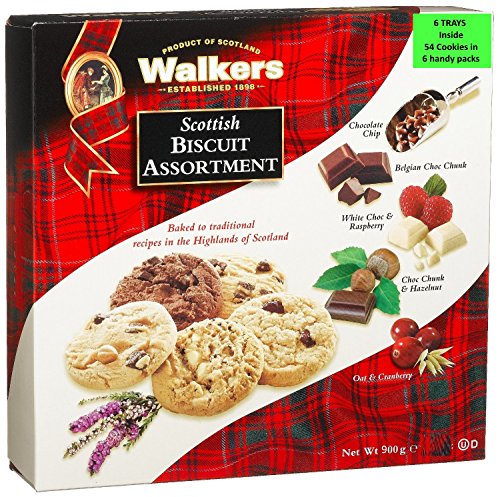 Assortimento di biscotti scozzesi frollini Walkers, scatola da 900 g