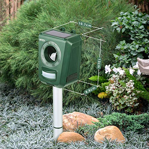 Ultrasuoni Repellente Gatti, repellente solare per animali, repellente per gatti impermeabile con sensore di movimento e luce lampeggiante, per gatti, cani e parassiti degli uccelli Ultrasuoni Repellente Gatti, repellente solare per animali, repellente per gatti impermeabile con sensore di movimento e luce lampeggiante, per gatti, cani e parassiti degli uccelli