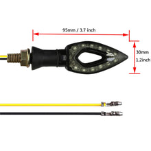 Carica l'immagine nel visualizzatore di Gallery, OSAN Indicatori di direzione, 4 Pz 13 LED Frecce Motociclo Lampade Ambra 2pz - Ilgrandebazar