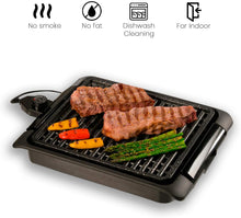 Carica l'immagine nel visualizzatore di Gallery, BEST DIRECT Starlyf Smokefree Grill Original Come Visto alla TV Griglia No Fumo Carne e Verdure Grigliate Set Piastra Extra Cucina Barbecue (Griglia Elettrica)