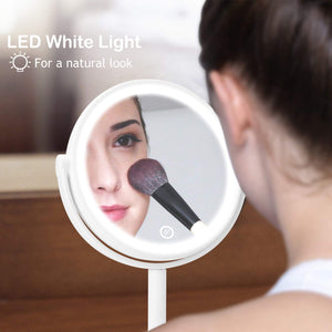 Kasimir Specchio da Trucco con Luce LED Cosmetico Illuminato Bianco - Ilgrandebazar