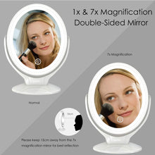 Carica l'immagine nel visualizzatore di Gallery, Aesfee 7X Specchio Ingranditore per Trucco con Luce LED, Bianco - Ilgrandebazar