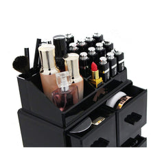 Carica l'immagine nel visualizzatore di Gallery, DISPLAY4TOP 12 cassetti acrilico organizer per cosmetici 12 cassettiere Nero - Ilgrandebazar