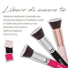 Carica l'immagine nel visualizzatore di Gallery, Pennelli Make Up Kabuki Fondotinta (Oro Rosa) Oro Rosa - Ilgrandebazar