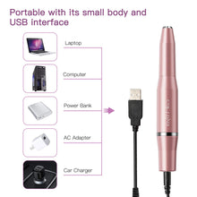 Carica l'immagine nel visualizzatore di Gallery, Fresa Unghie Elettrica, Carttiya Trapano Elettrico per Kit Nail Rosa - Ilgrandebazar