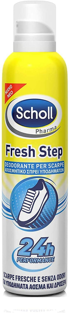 Scholl Spray Deodorante per Scarpe 150 ml, Elimina Cattivi Odori