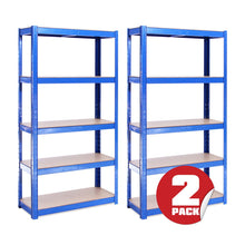 Carica l'immagine nel visualizzatore di Gallery, G-Rack 0020 Scaffale Garage(2 Pezzi) - Scaffalatura - 150cmx75cmx30cm - Blue - Ilgrandebazar