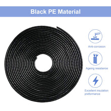 Carica l'immagine nel visualizzatore di Gallery, Asiv Tubo Raccogli Cavi, Diametro 9-35mm, 10 Metri, Nero 12mm - Ilgrandebazar