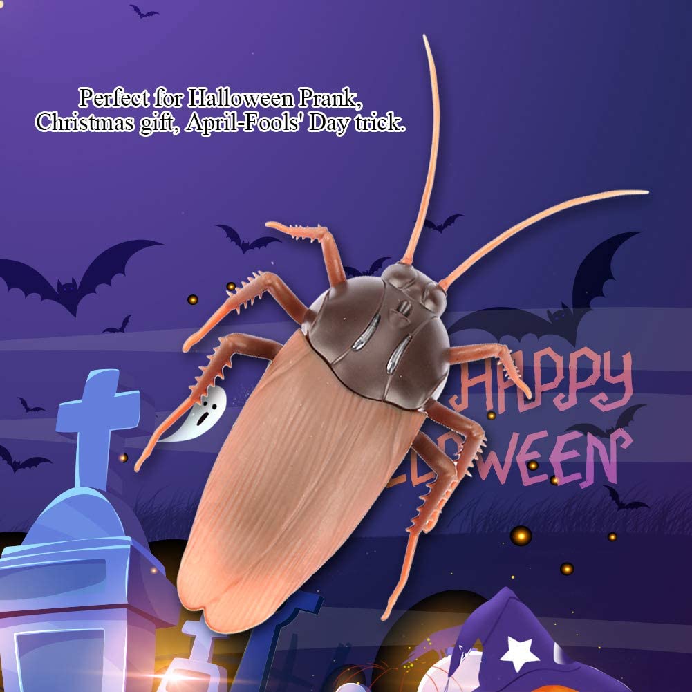 Scarafaggi finti artificiali di Halloween Scarafaggio del primo di aprile Prop Insetti spaventosi Plastica realistica Divertente Decorazione per feste di Halloween  15