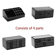 Carica l'immagine nel visualizzatore di Gallery, DISPLAY4TOP 12 cassetti acrilico organizer per cosmetici 12 cassettiere Nero - Ilgrandebazar