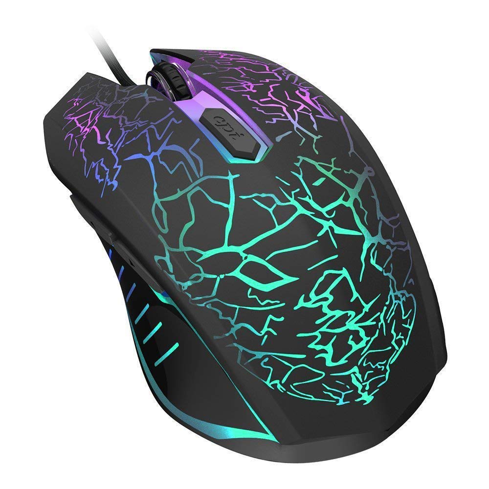 Trust Gaming GXT 109W Felox Mouse Gaming con 6 Pulsanti Programmabili, Illuminazione LED