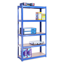 Carica l'immagine nel visualizzatore di Gallery, G-Rack 0020 Scaffale Garage(2 Pezzi) - Scaffalatura - 150cmx75cmx30cm - Blue - Ilgrandebazar